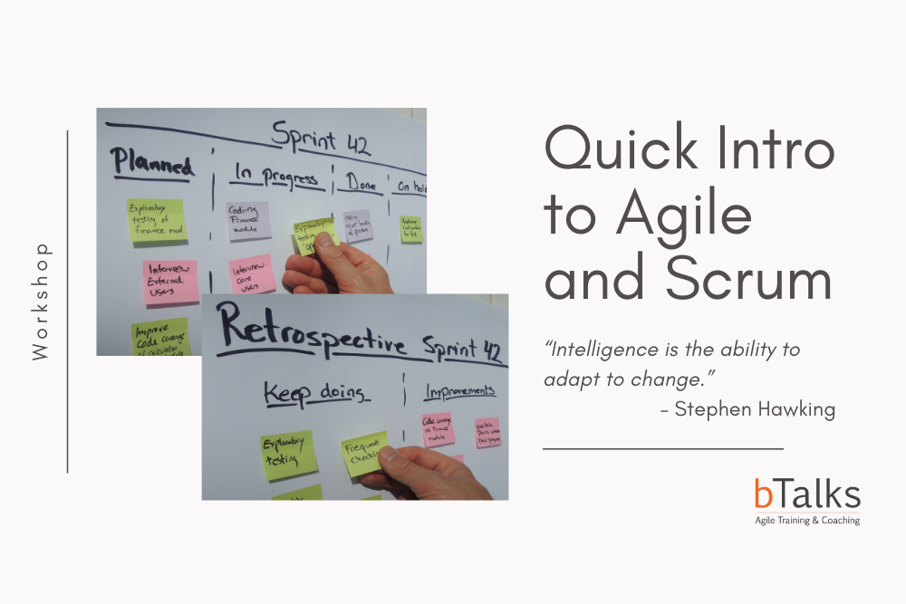 Quick Intro to Agile and Scrum